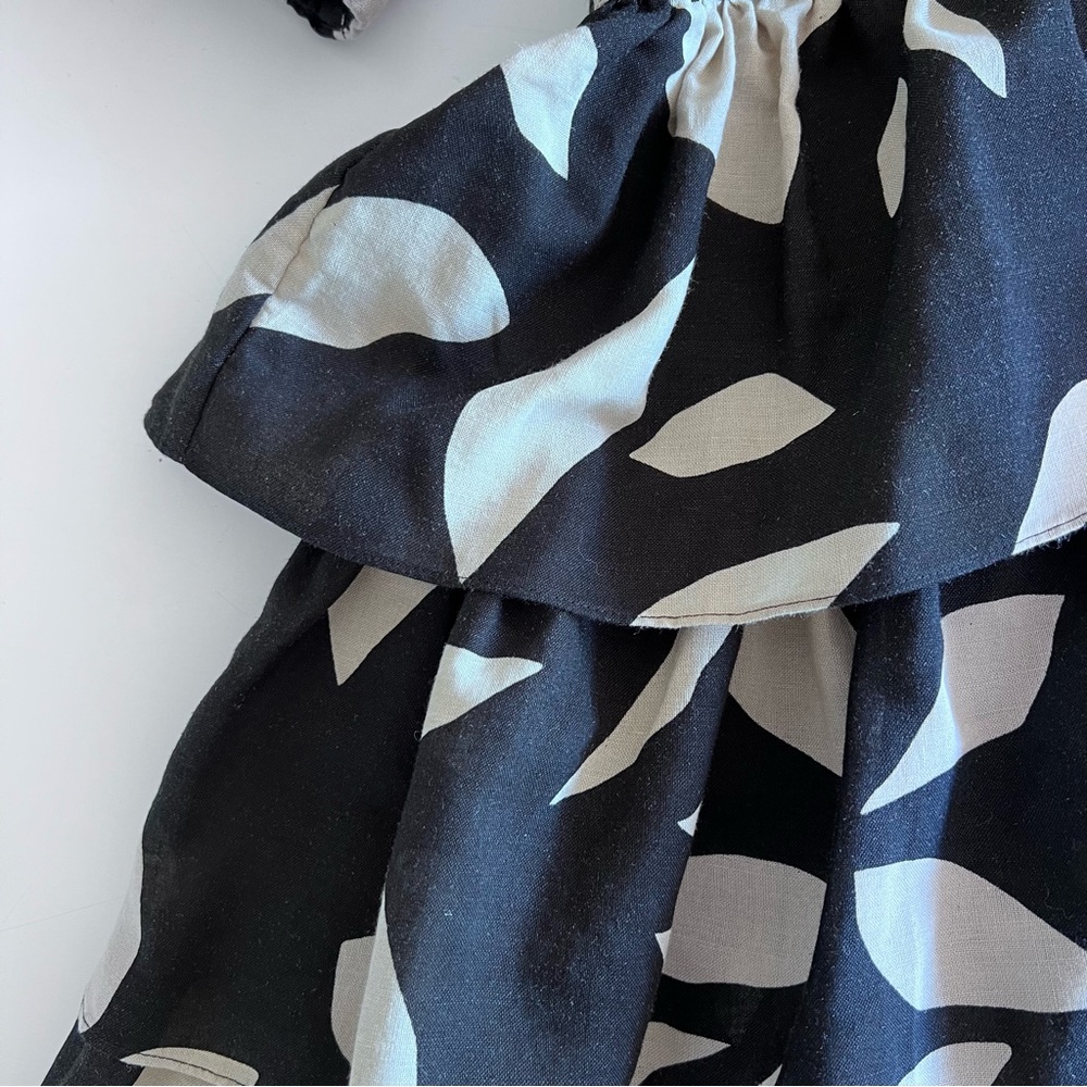 Witchery - Abstract Print Ruffle Dress - Size 10 - Picture 5 of 8